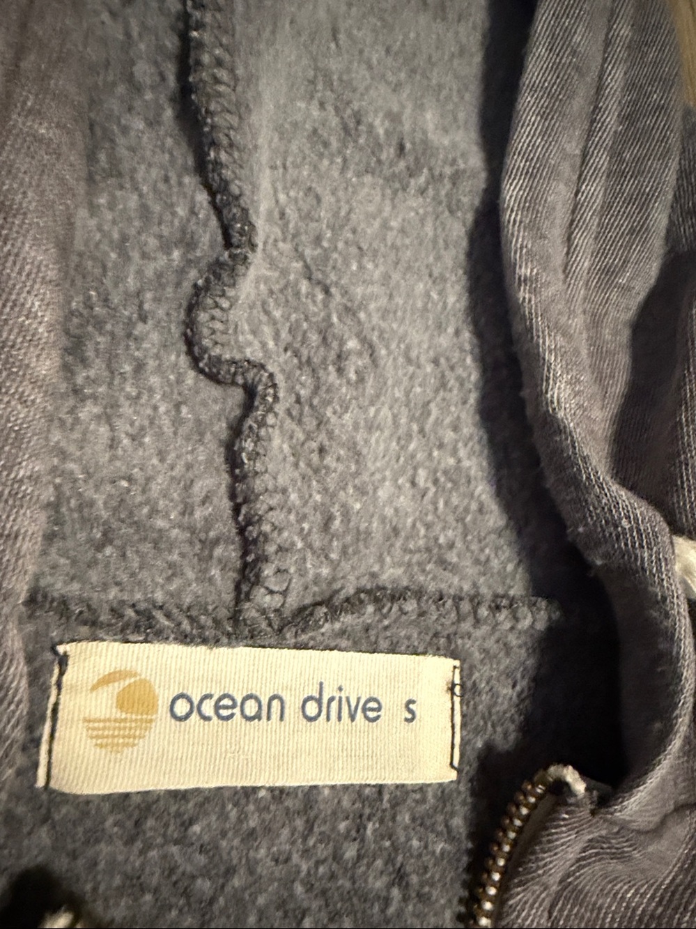 Ocean Drive Gray Zip-Up Hoodie Jacket - Picture 2 of 7